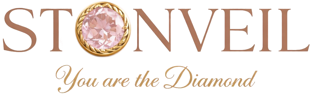 STONVEIL with a blush gemstone in the wordmark and the words You are the Diamond